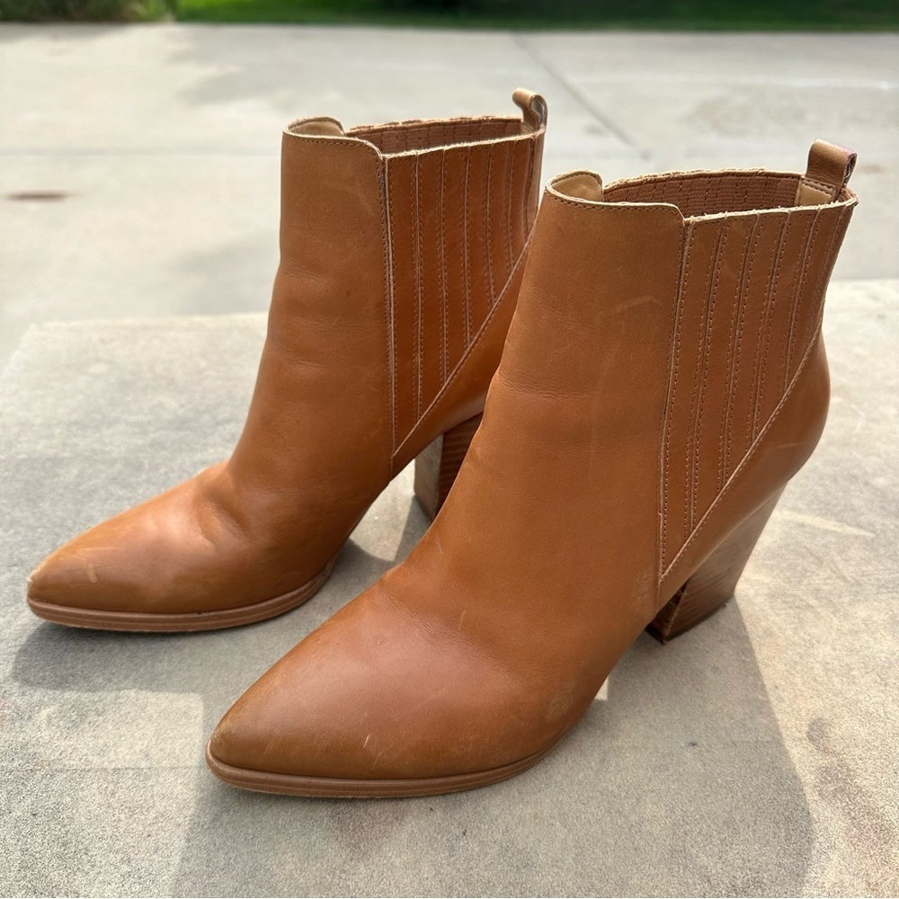 Marc Fisher Alva Pointy Toe Block Heeled Ankle Bo… - image 2